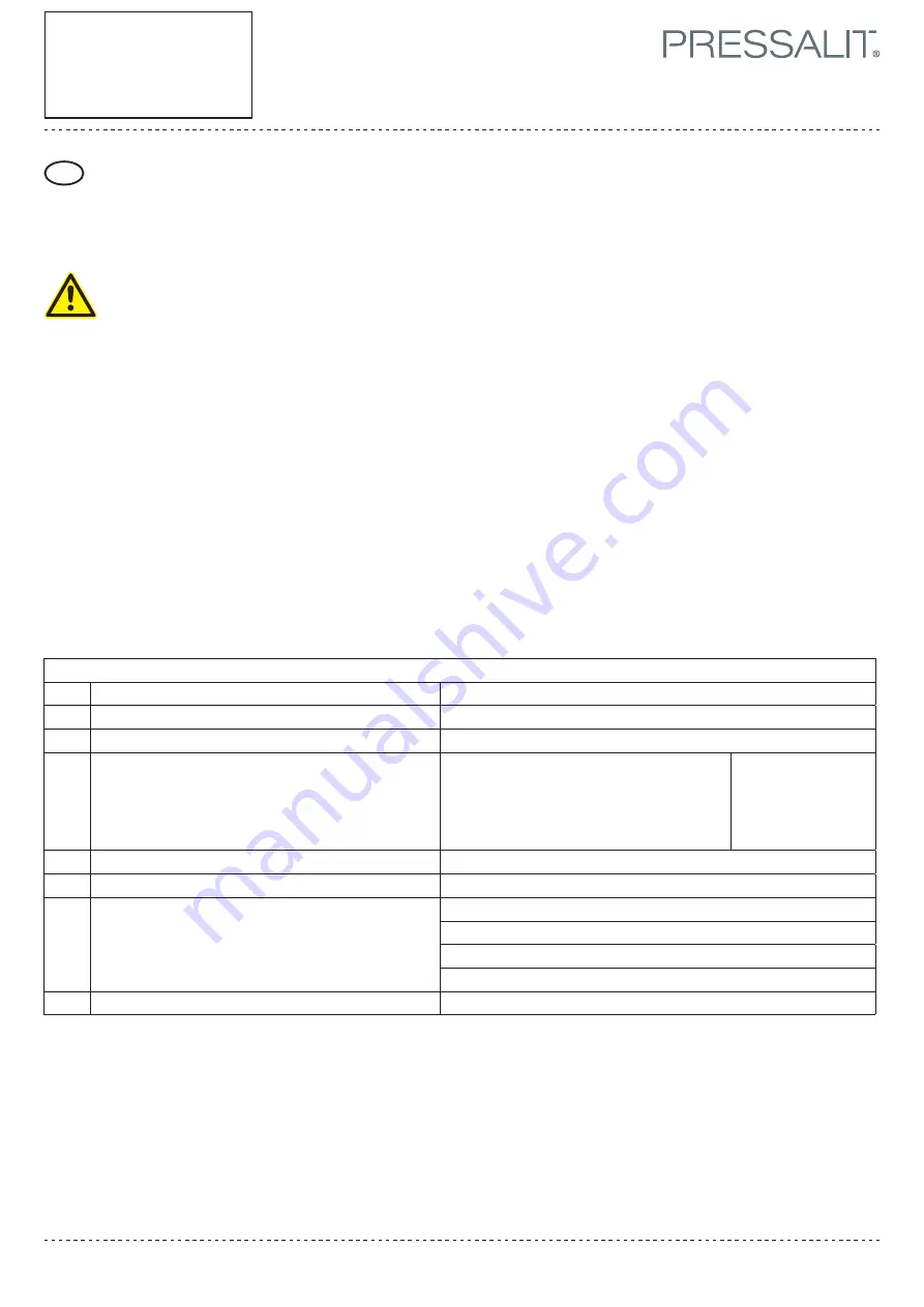 Pressalit R2040 Mounting Instruction Download Page 7