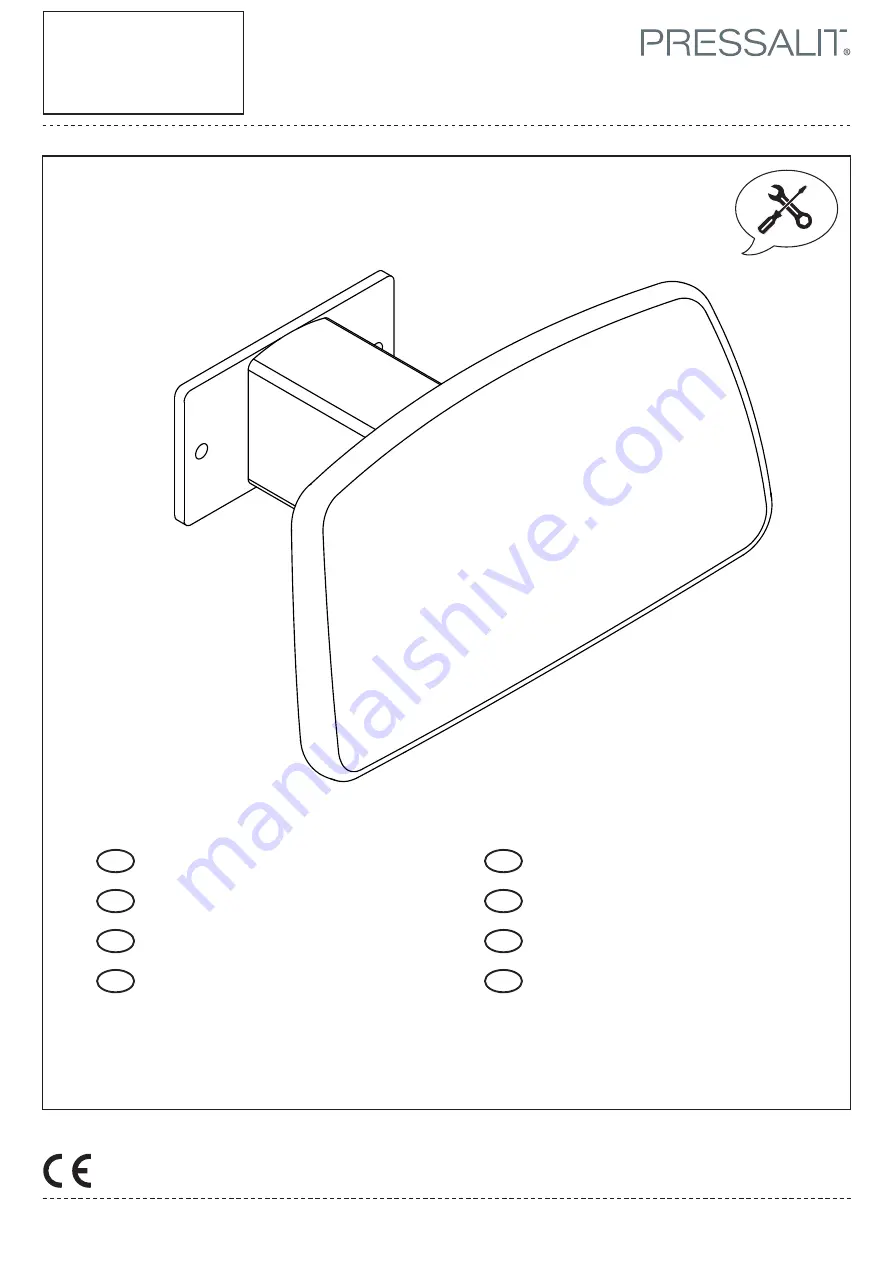 Pressalit R6408 Mounting Instruction Download Page 1