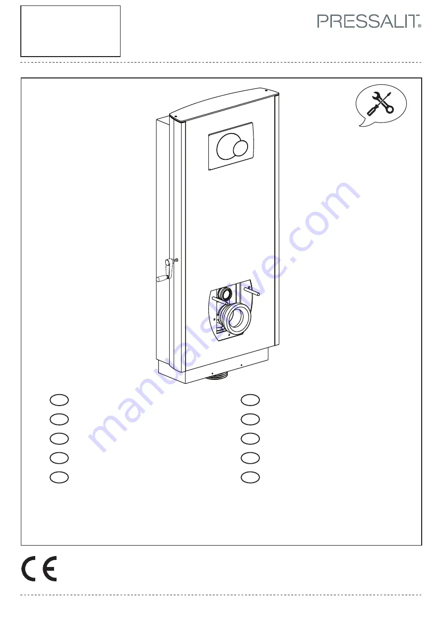 Pressalit R8012 Mounting Instruction Download Page 1