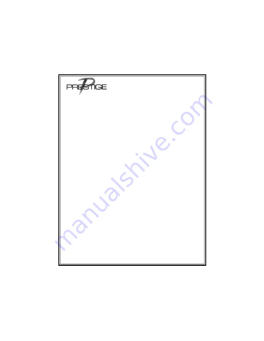 Prestige APS-25HT Owner'S Manual Download Page 13