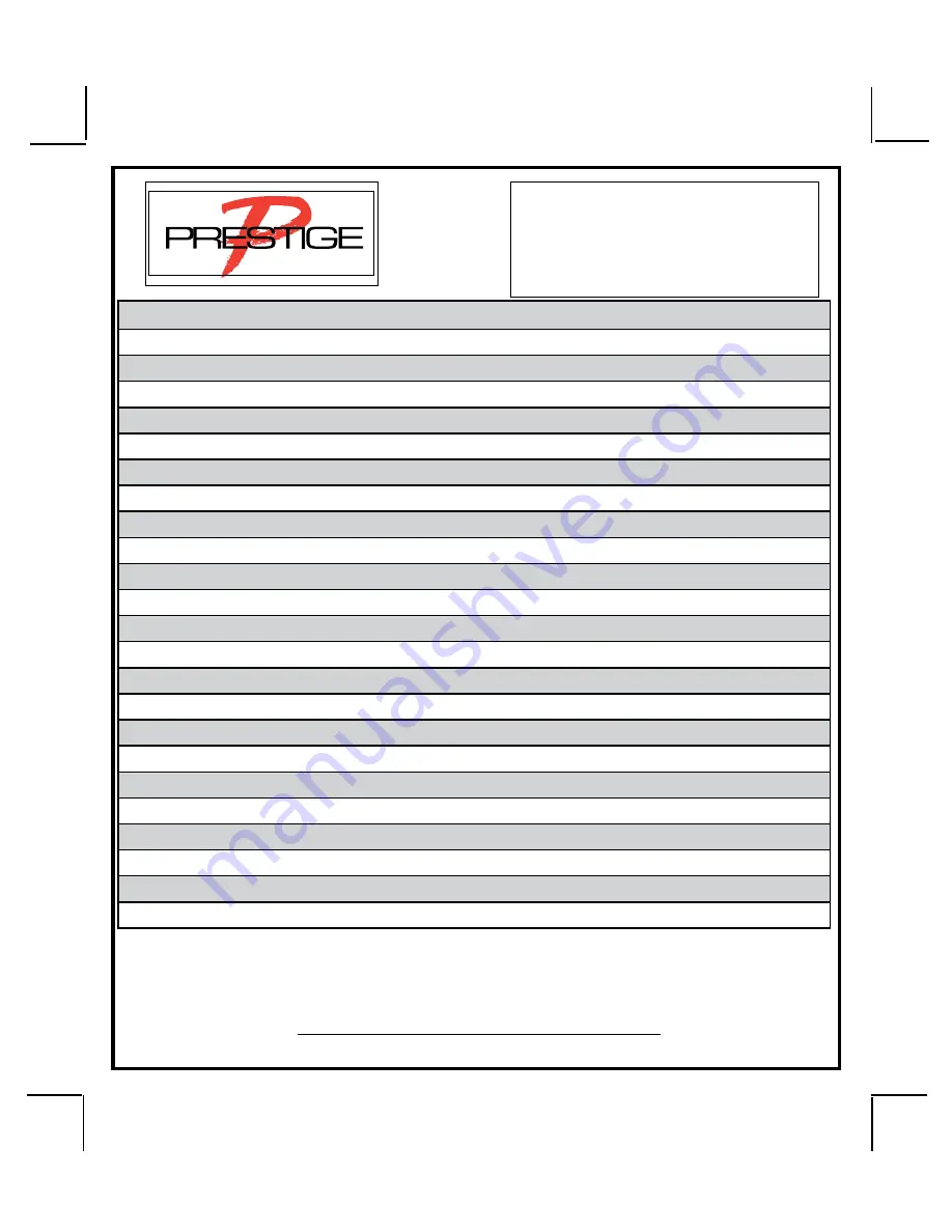 Prestige APS-687TWE Installation Manual Download Page 1