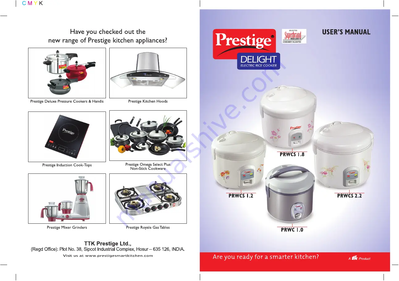 Prestige Delight PRWCS 1.0 User Manual Download Page 1