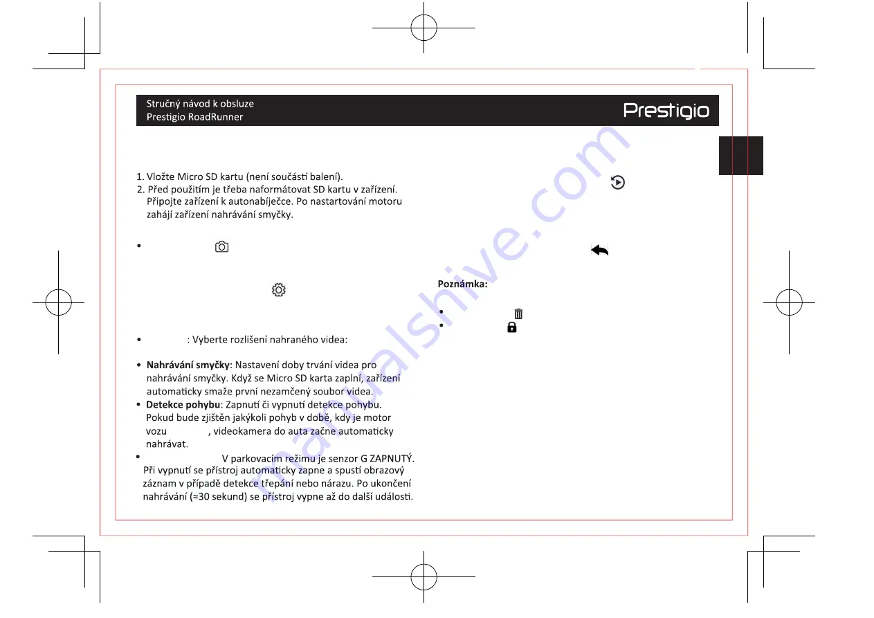 Prestigio RoadRunner 450GPSDL Quick Start Manual Download Page 10