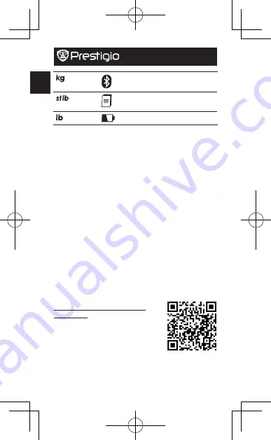 Prestigio Smart Body Fat Scale Quick Start Manual Download Page 64