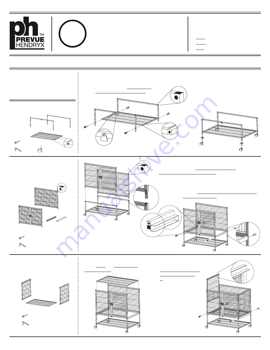 Prevue Hendryx FERRET DELIGHT 431 Assembly Instructions Download Page 1