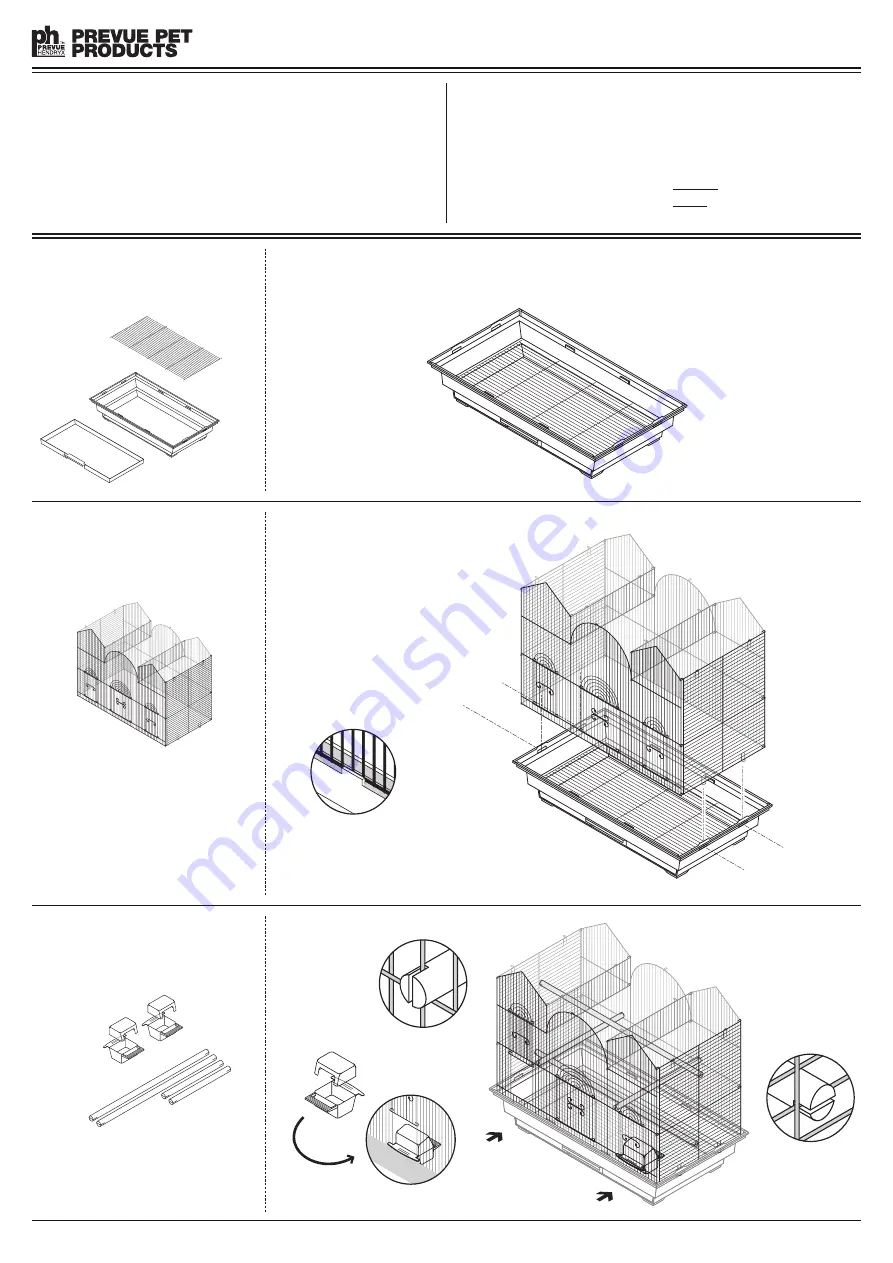 Prevue Pet Products 1804TR Quick Start Manual Download Page 1