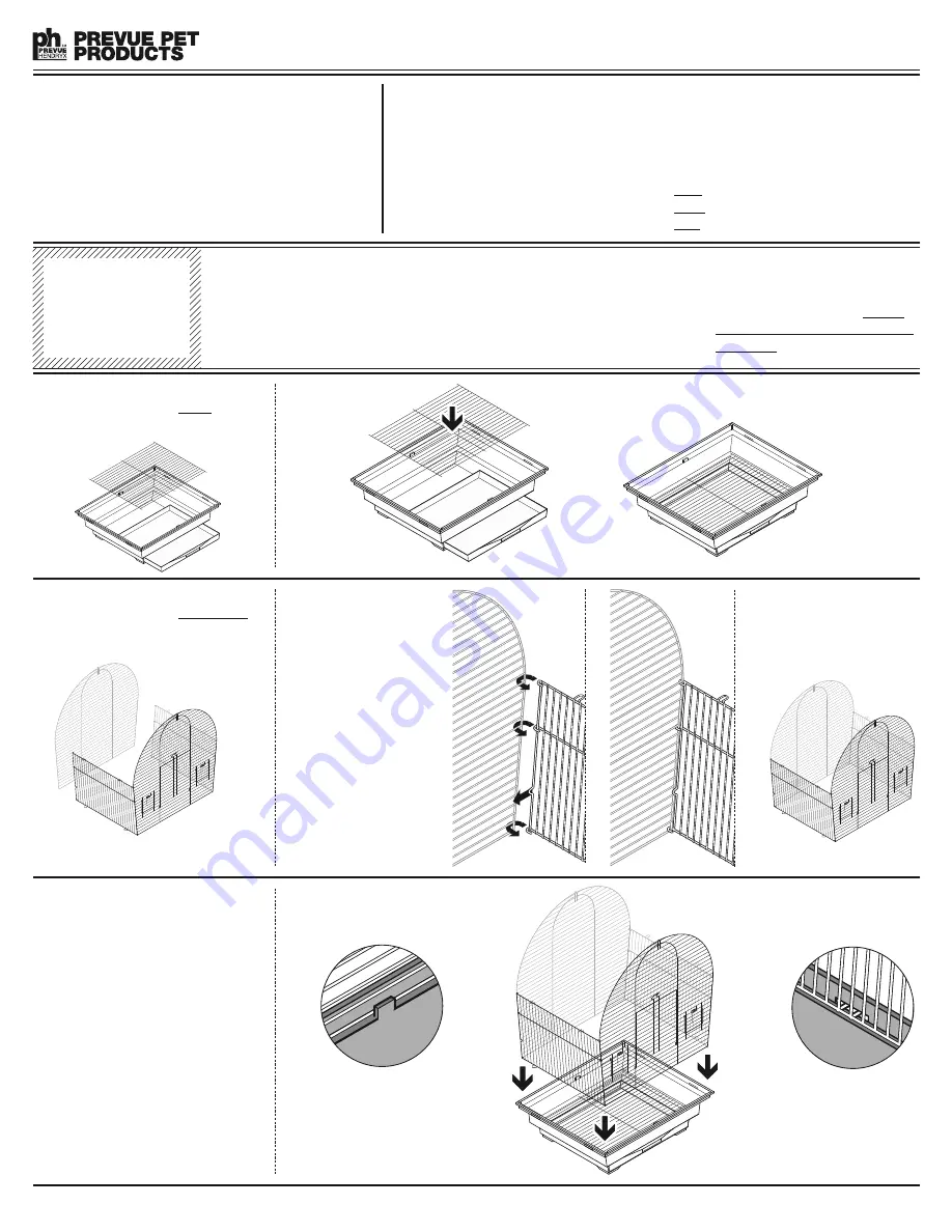 Prevue Pet Products Southbeach Dometop 21006 Quick Start Manual Download Page 1