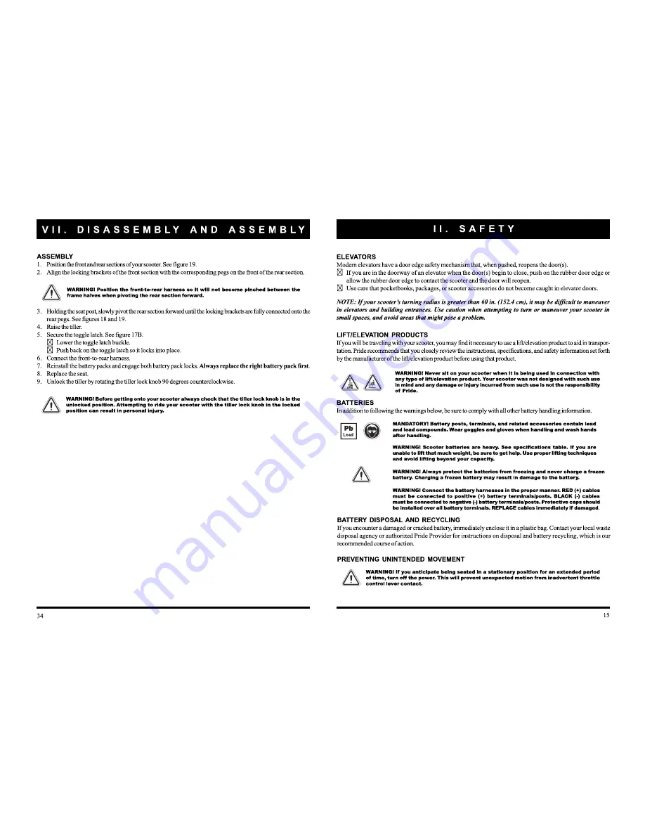 Pride Mobility Apex Sprint Owner'S Manual Download Page 14