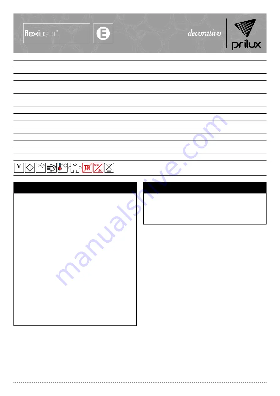 Prilux flexiLIGHT 146432 Manual Download Page 9