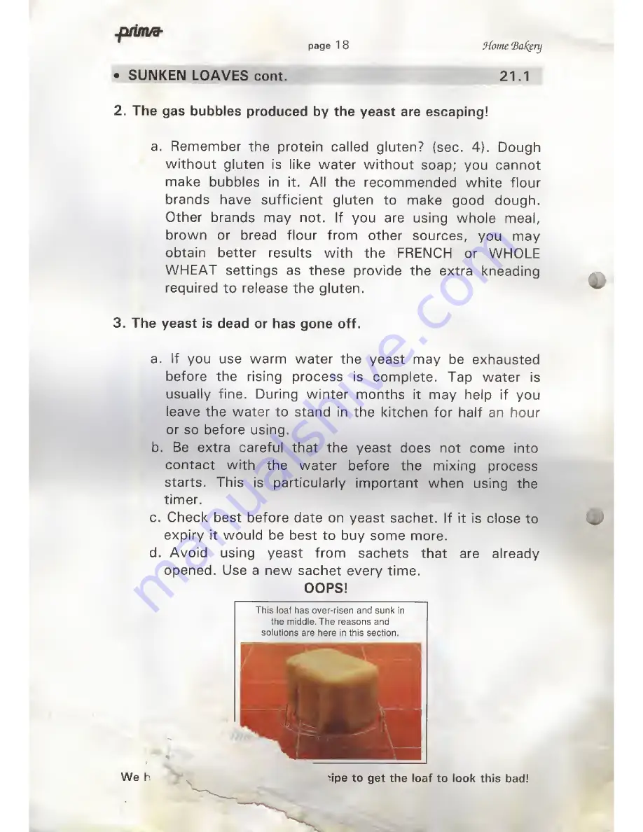 Prima ABM 4 Instruction Manual And Recipe Download Page 18