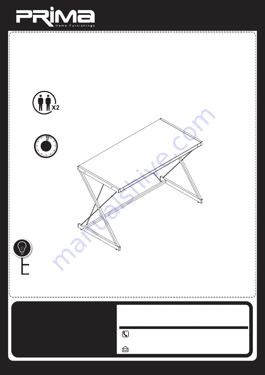 Prima C1710848 Assembly Instructions Manual Download Page 1