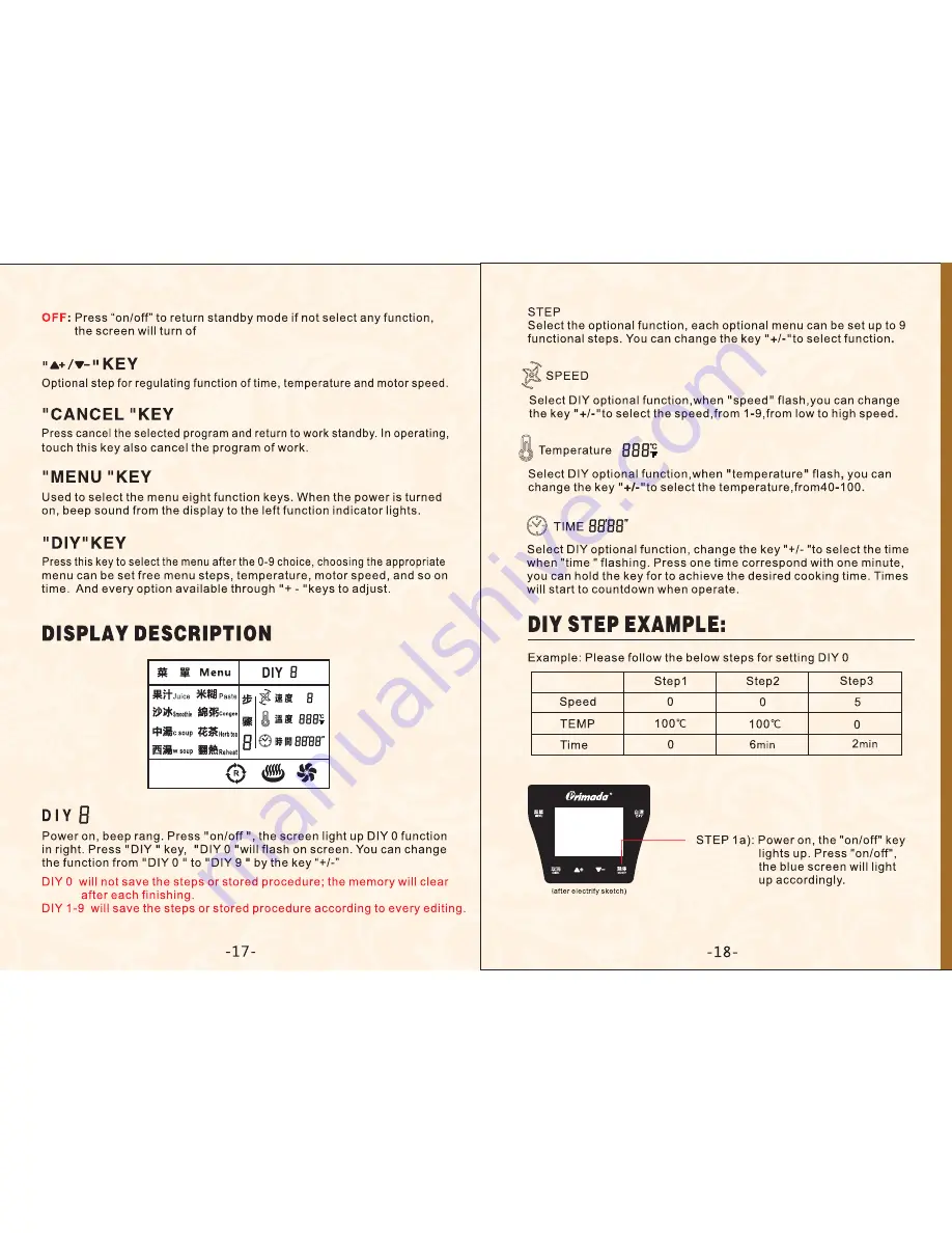 Primada PS-600 User Manual Download Page 10