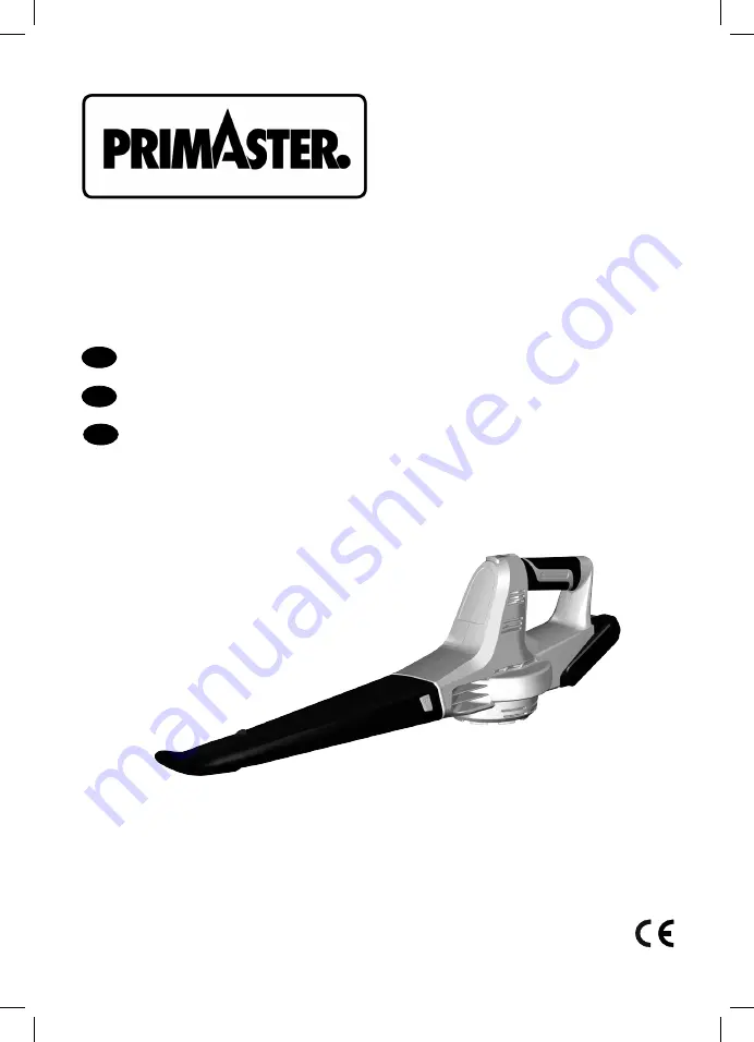 PrimAster PMAB 2025S Operating Instructions Manual Download Page 1