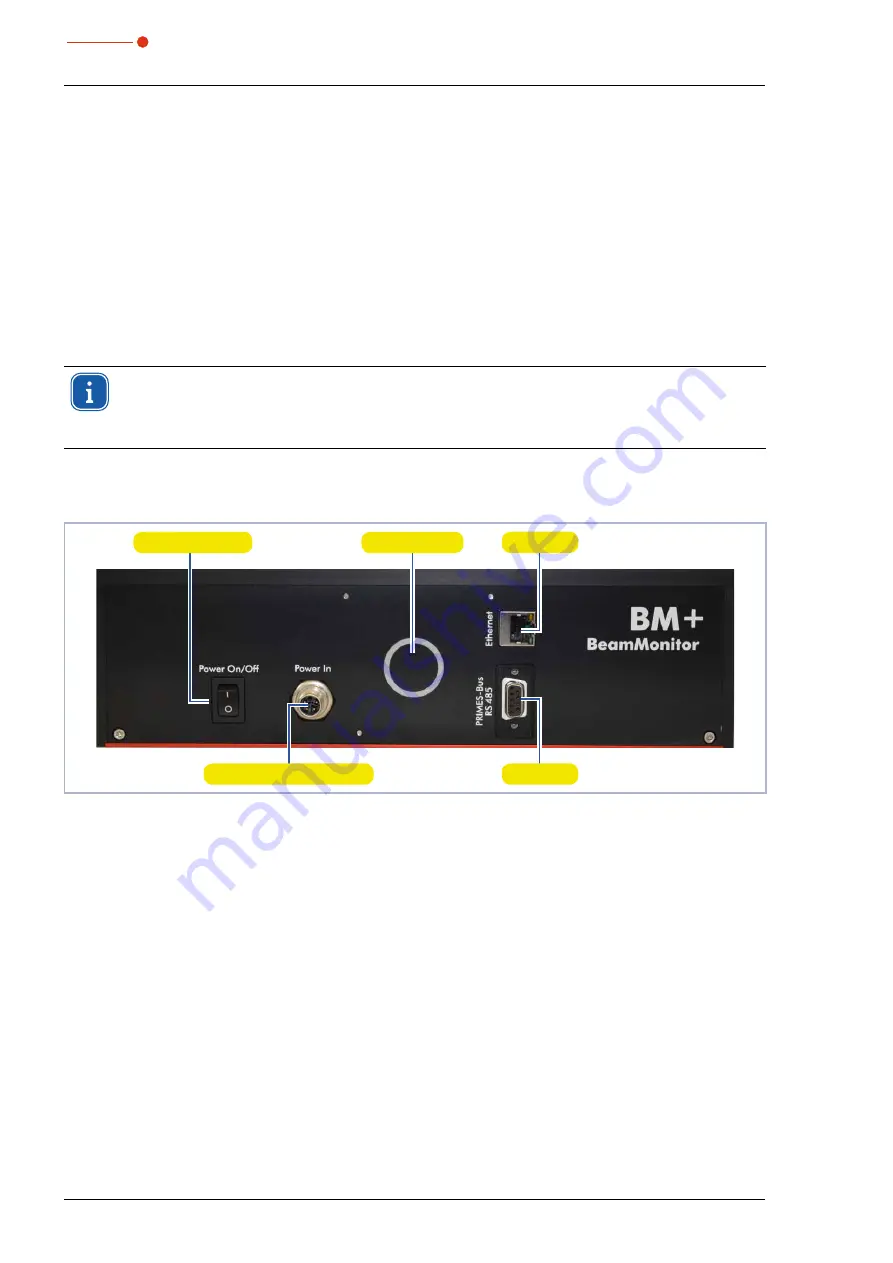 Primes BeamMonitor BM+ Series Operating Manual Download Page 18