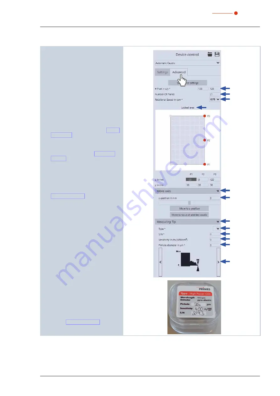 Primes FocusMonitor FM+ Operating Manual Download Page 31