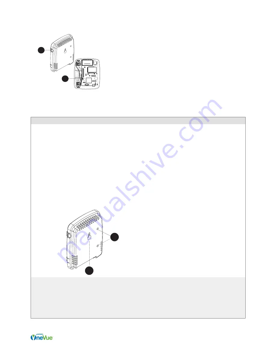 Primex OneVue Sense A100 Installation Manual Download Page 12