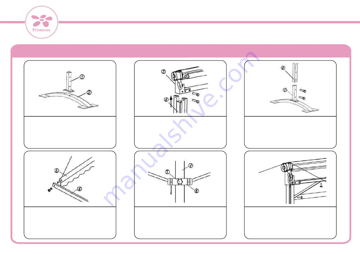 Primrose Double Sided Awning Instructions Download Page 2