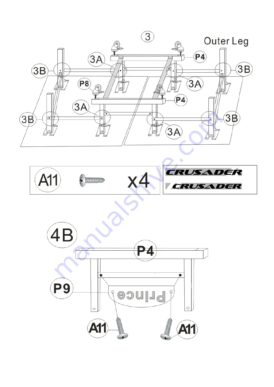 Prince Crusader PT2500 Assembly Instructions Manual Download Page 7