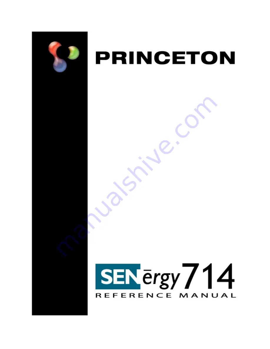 Princeton SENergy 714 Reference Manual Download Page 1