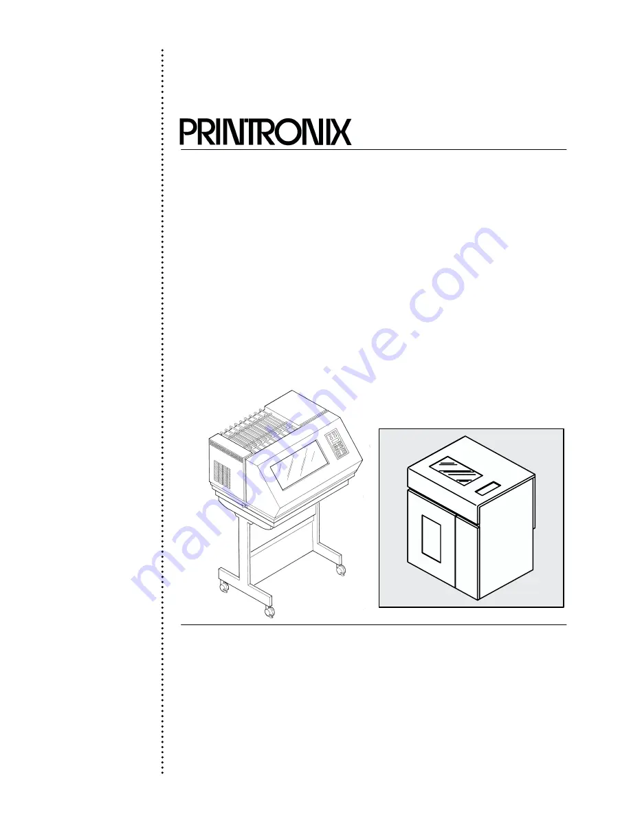 Printronix P6000L User'S Reference Manual Download Page 1