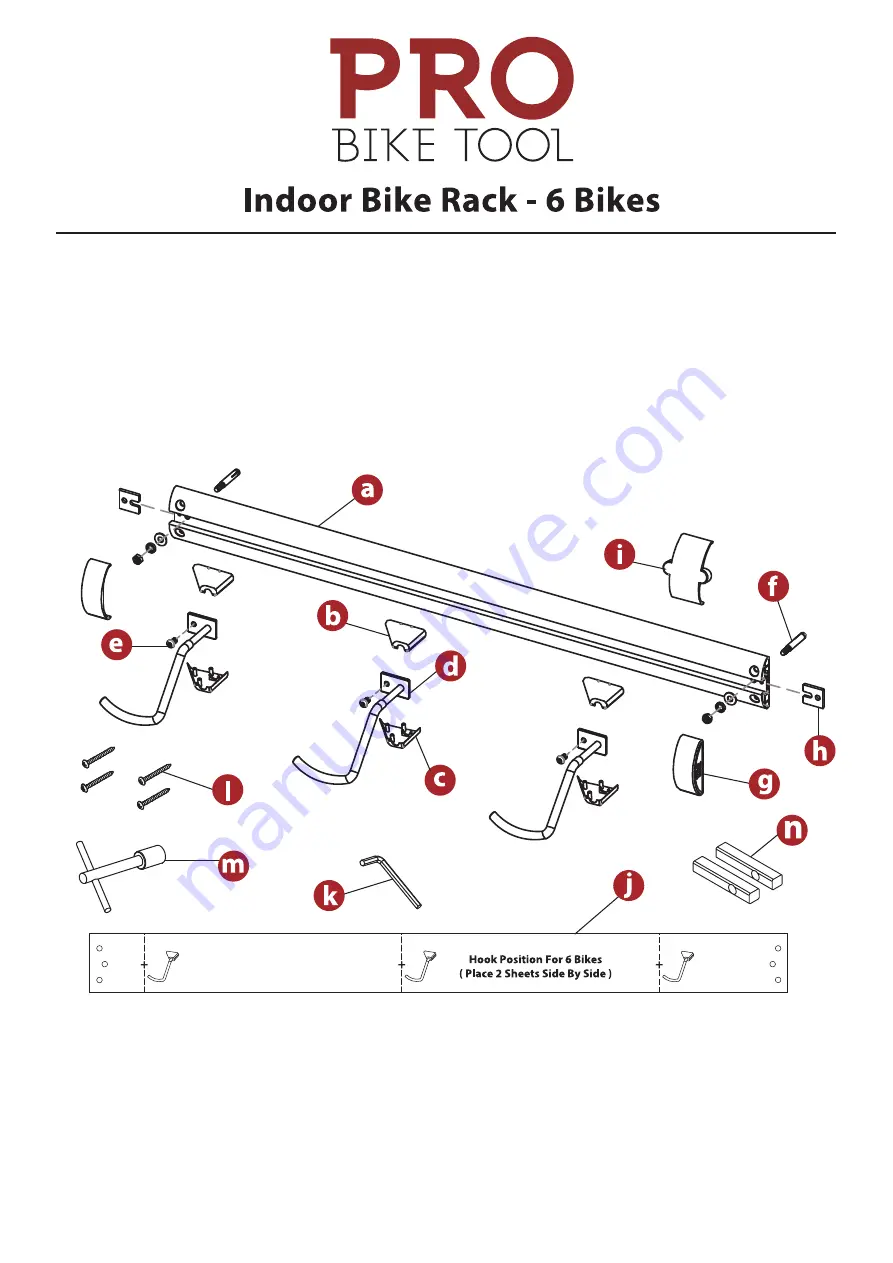 Pro Bike Tool Indoor Bike Rack – 6 Bikes Скачать руководство пользователя страница 1