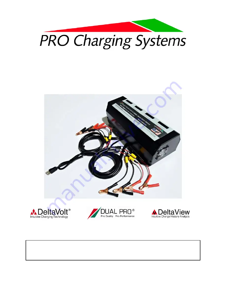 PRO Charging System i1215BSBDUAL Safety, Installation And Operating Instructions Download Page 1