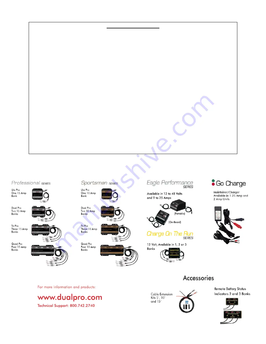 PRO Charging System Industrial Series Installation And Operating Instructions Manual Download Page 8