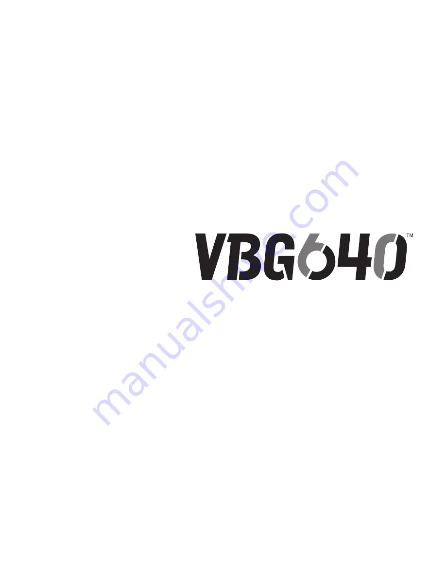 Pro-Cut VBG640 Technical Manual Download Page 3