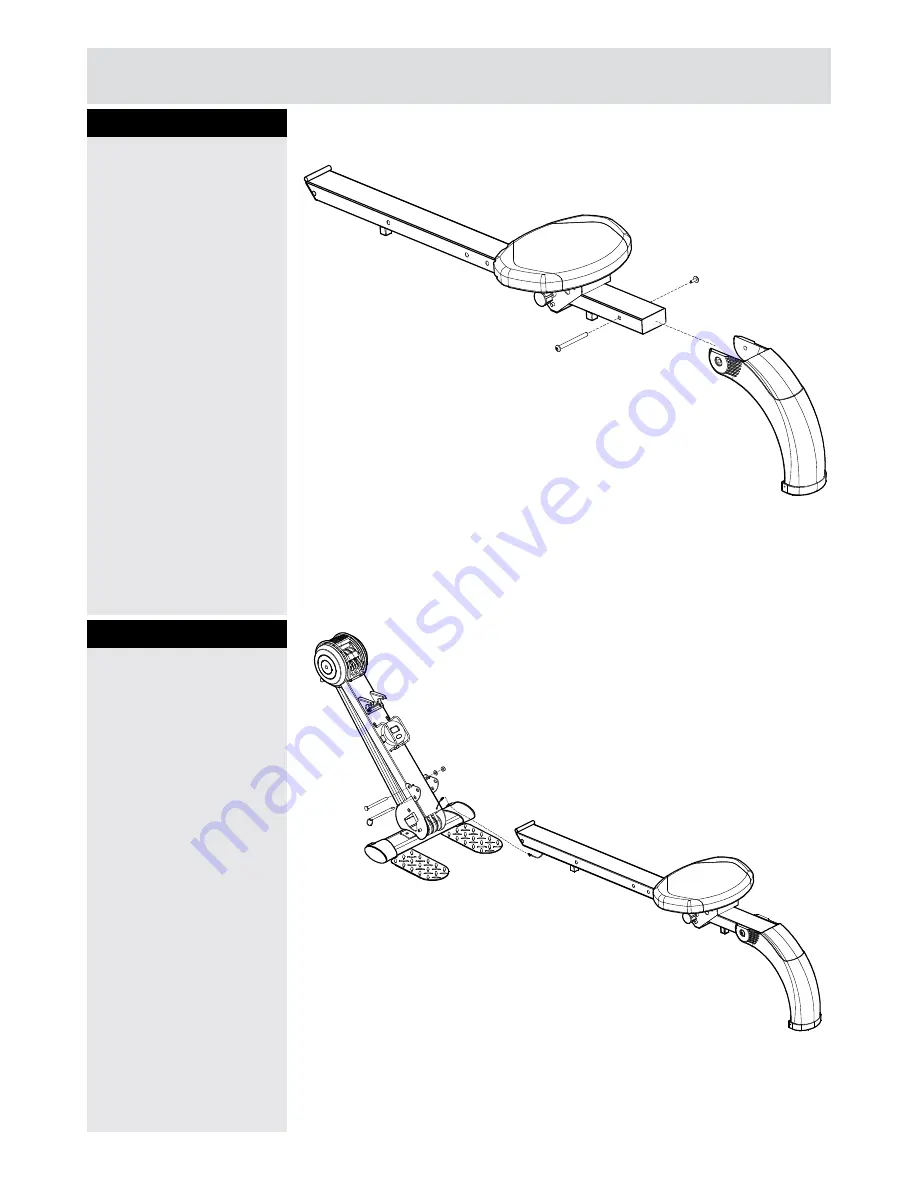 Pro Fitness Rower 'n' Gym 923/7300D Assembly & User Instructions Download Page 8