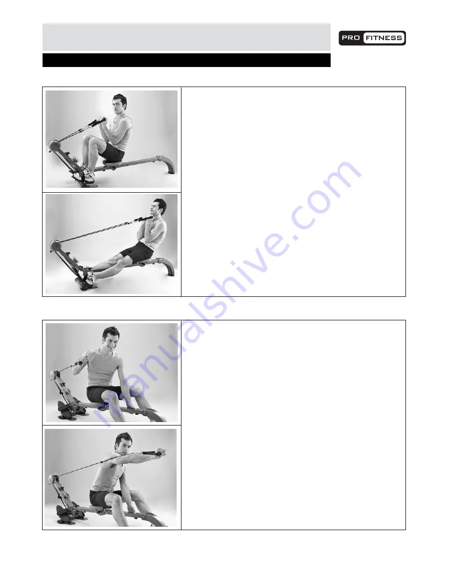 Pro Fitness Rower 'n' Gym 923/7300D Assembly & User Instructions Download Page 17