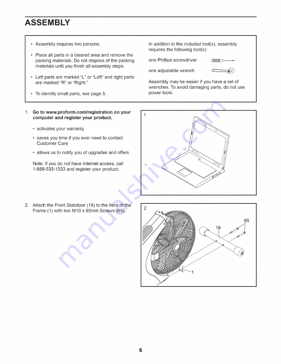 Pro-Form 831.21933.0 User Manual Download Page 6