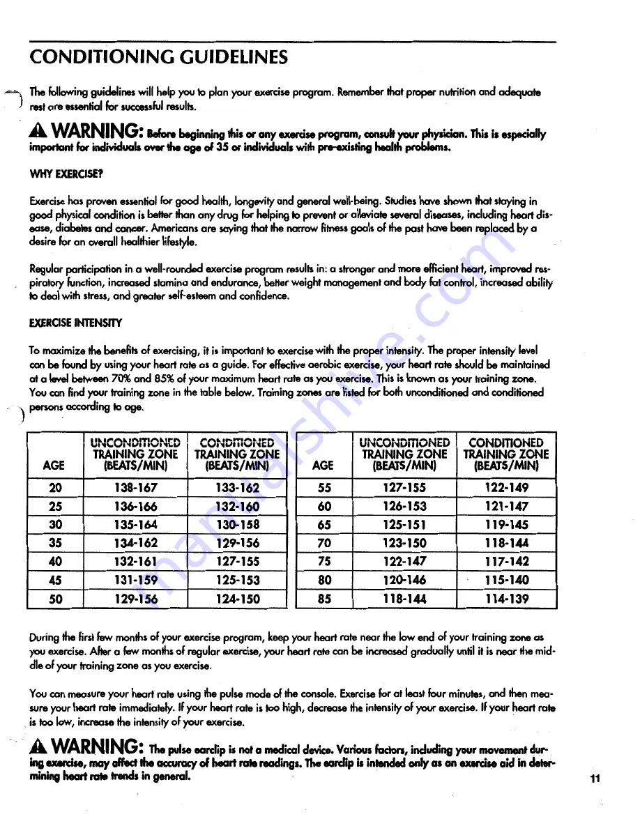 Pro-Form 831.297300 Owner'S Manual Download Page 11