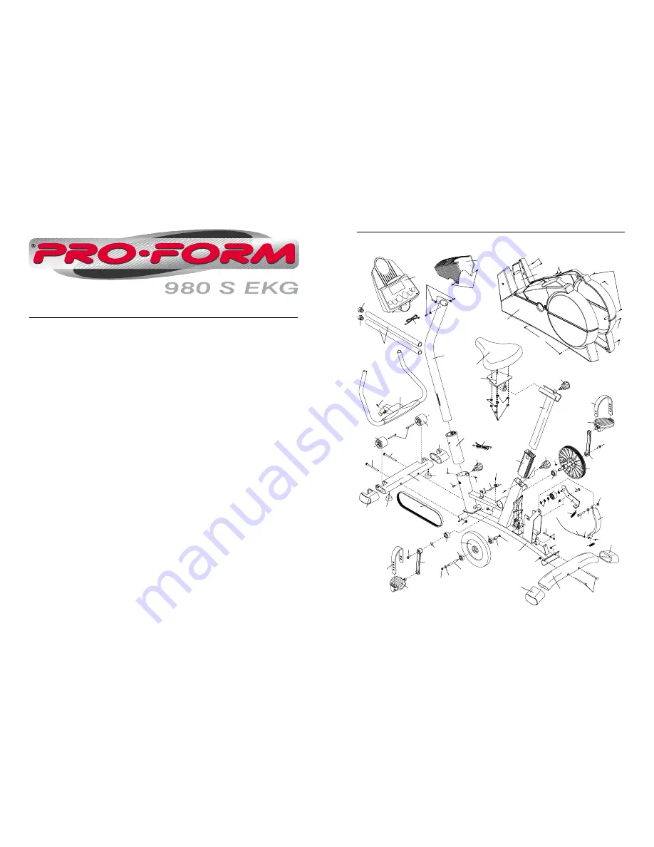 Pro-Form 980 S EKG PFEVEX19010 User Manual Download Page 2