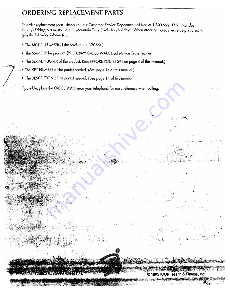 Pro-Form Cross Walk PFTL70550 Скачать руководство пользователя страница 16