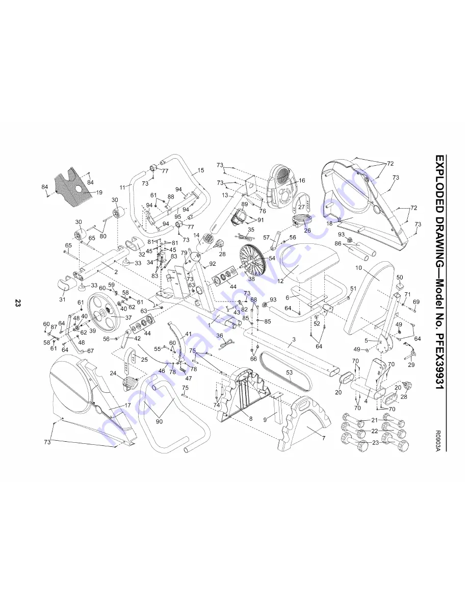 Pro-Form CrossTrainer56 PFEX39931 User Manual Download Page 23