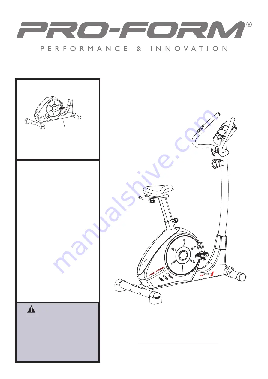 Pro-Form Easy Access 2.0 PFIVEX86023.0 User Manual Download Page 1