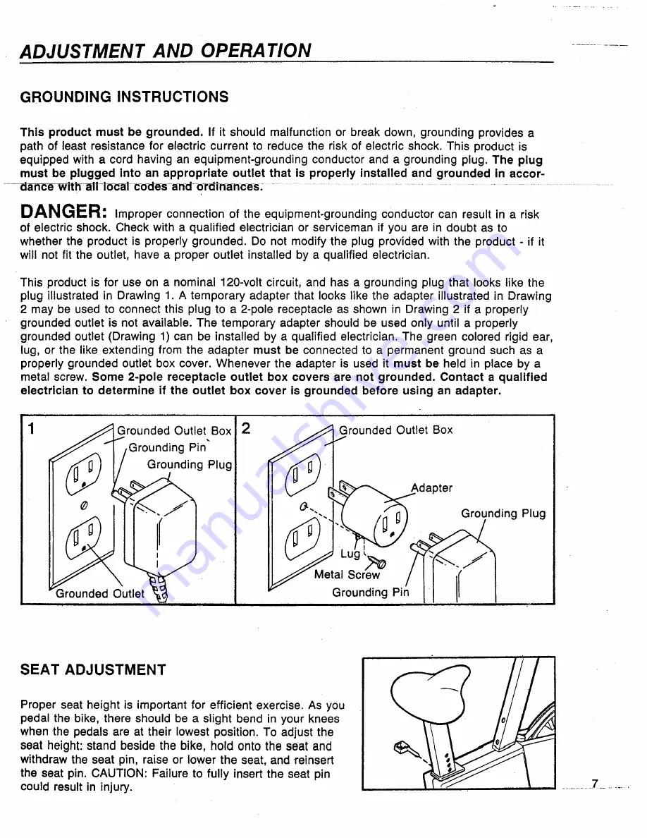 Pro-Form Equalizer PFCEP Owner'S Manual Download Page 7