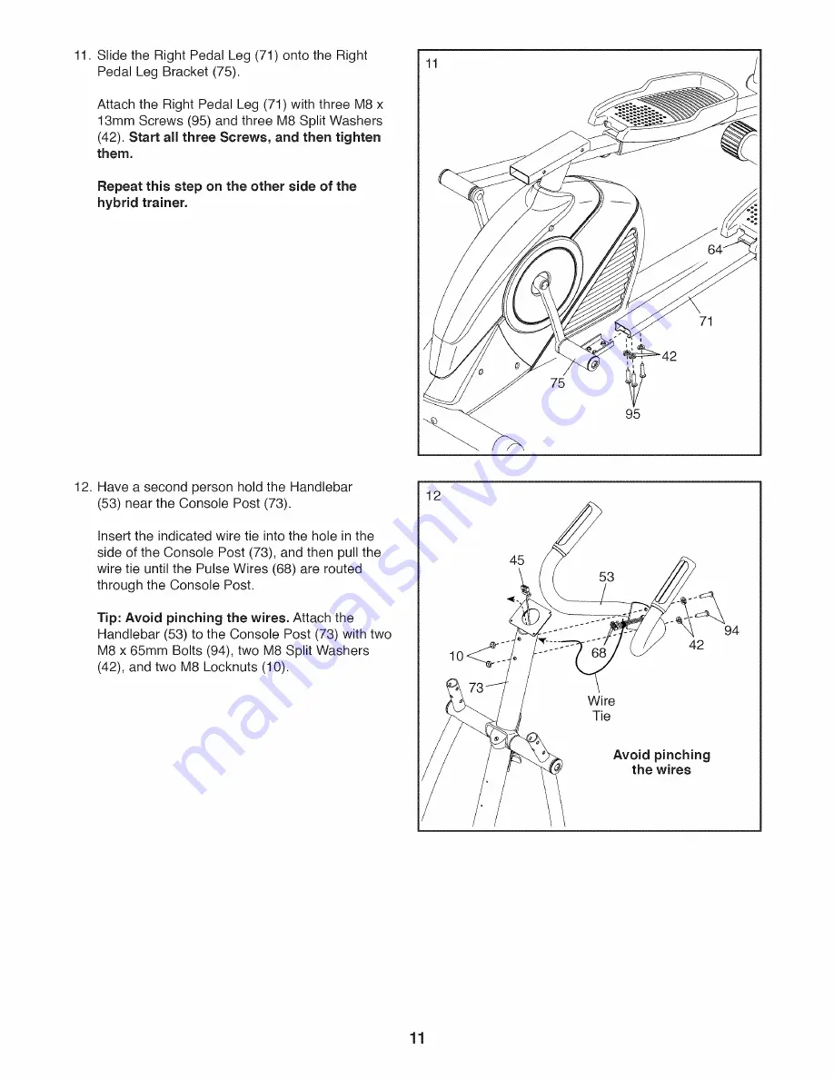 Pro-Form Hybrid Trainer 831.23880.0 User Manual Download Page 11