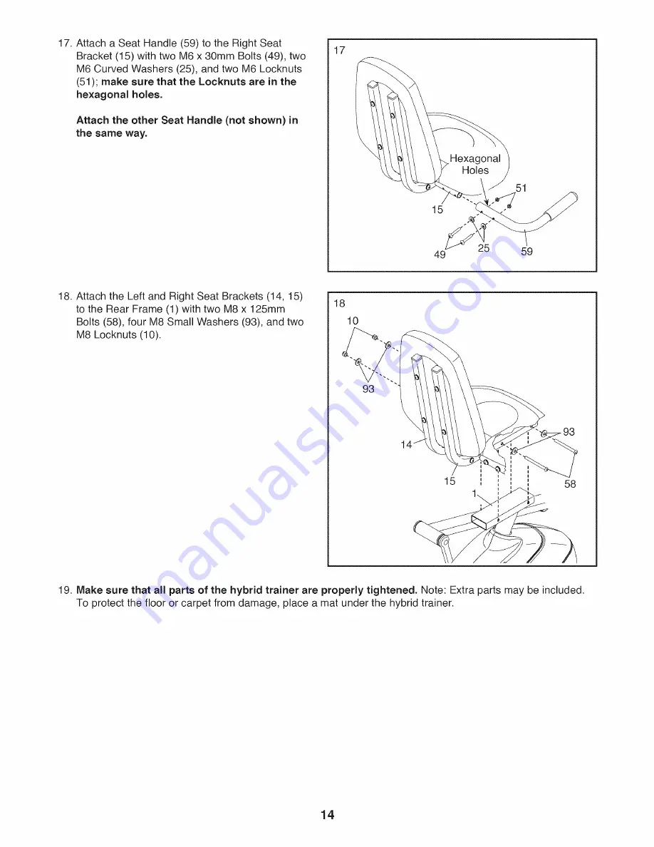 Pro-Form Hybrid Trainer 831.23880.0 Скачать руководство пользователя страница 14