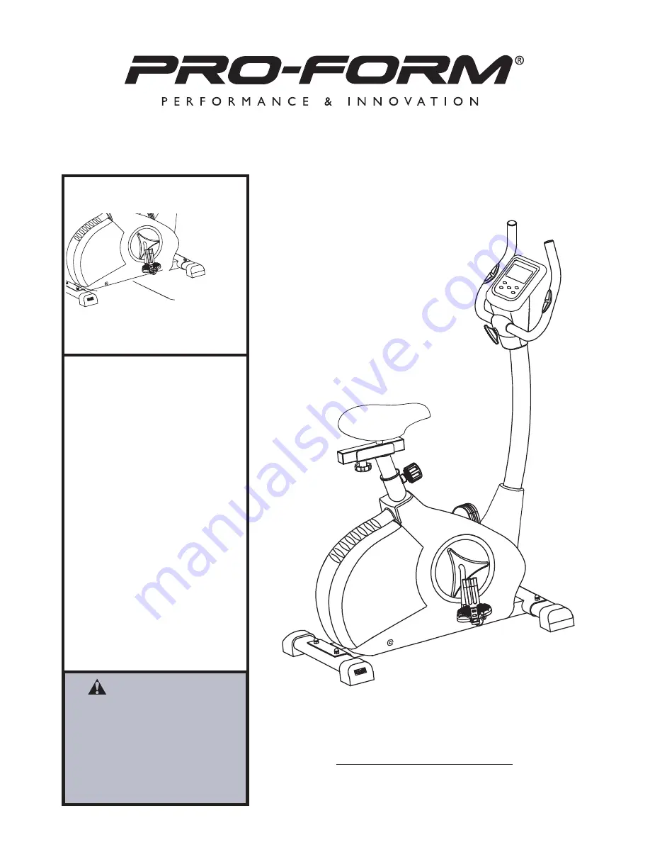 Pro-Form PFIVEX87413.0 Скачать руководство пользователя страница 1