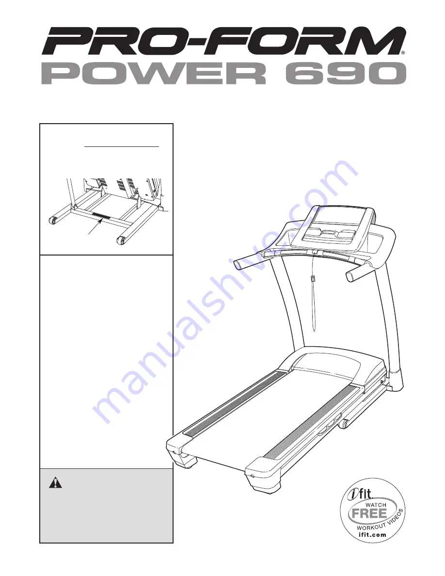 Pro-Form Power 690 Скачать руководство пользователя страница 1