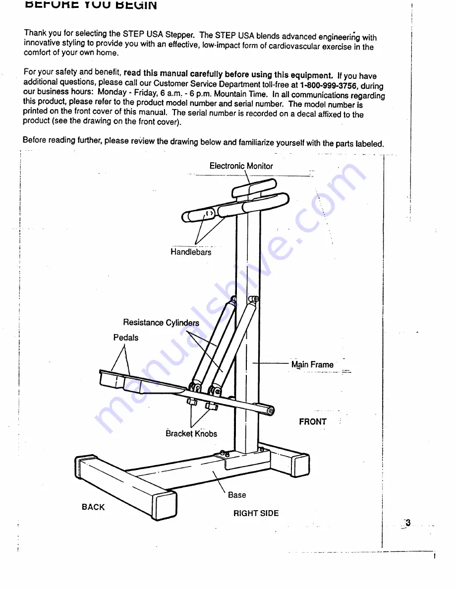 Pro-Form Step USA PF101010 Скачать руководство пользователя страница 3