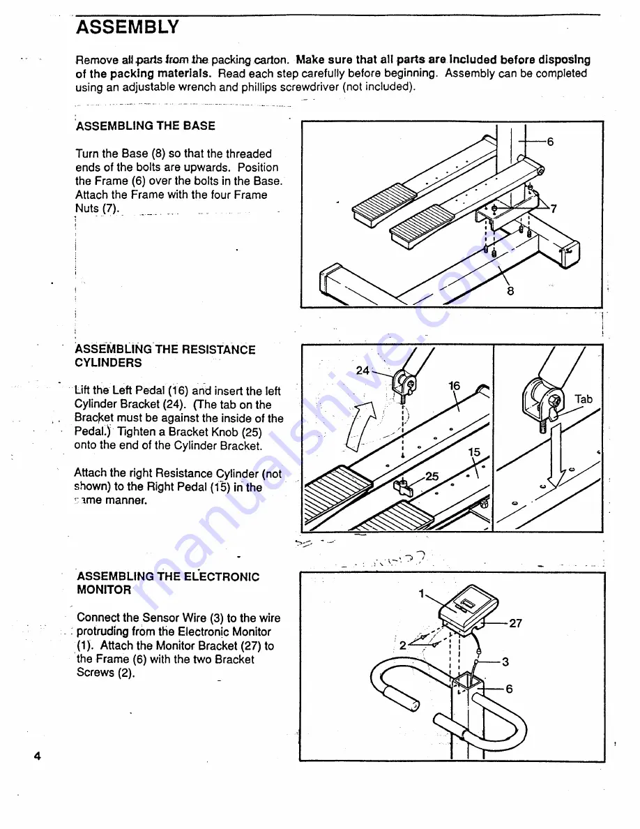 Pro-Form Step USA PF101010 Owner'S Manual Download Page 4