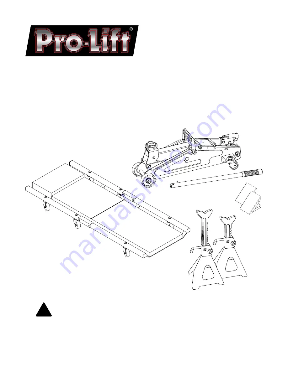 Pro-Lift F-2332JSC Operating Instructions & Parts Manual Download Page 19