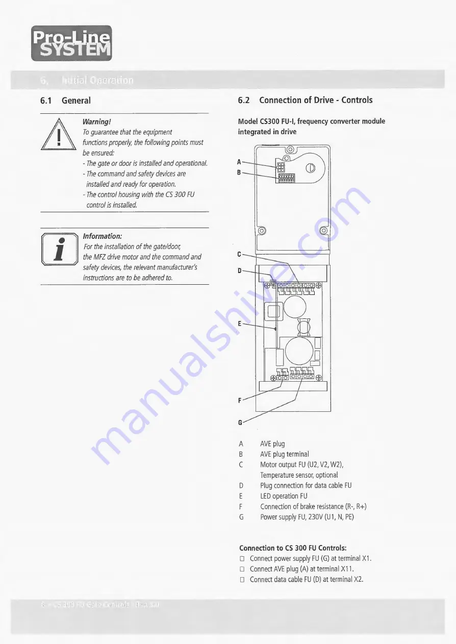 Pro-Line System CS300FU Operating Instructions Manual Download Page 8