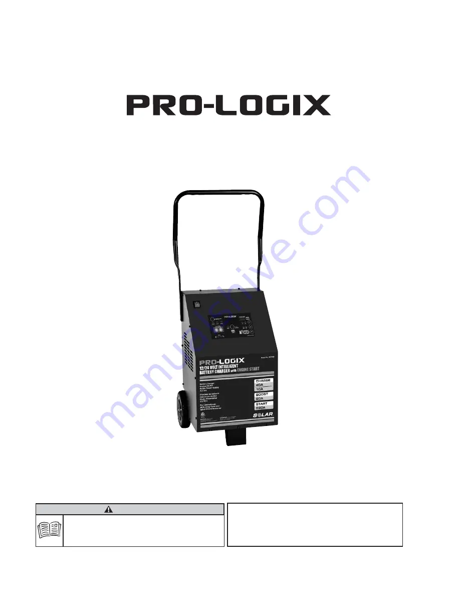 Pro-Logix 141-396-000 Operator'S Manual Download Page 1