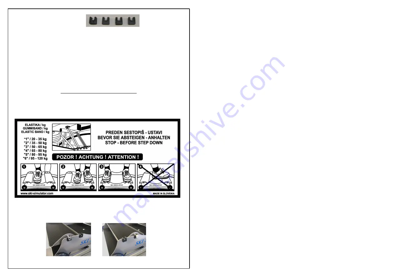 Pro Ski-Simulator Standard machine User Manual Download Page 4