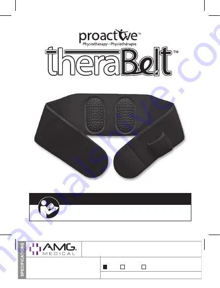 Proactive TheraBelt Instruction Manual Download Page 1