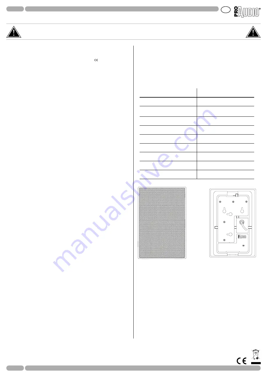 ProAudio DK90T User Manual Download Page 1