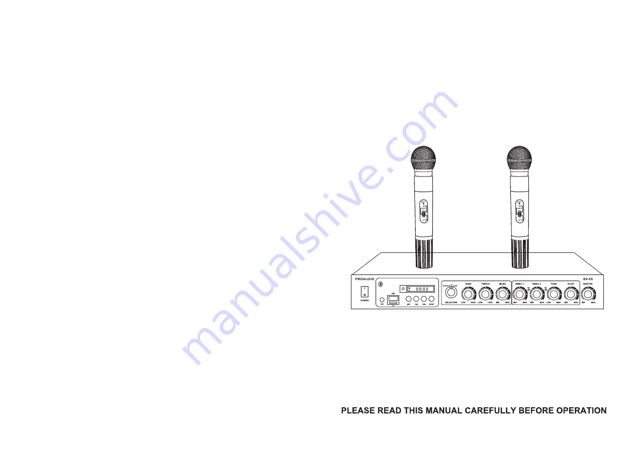 ProAudio SV-55 User Manual Download Page 1